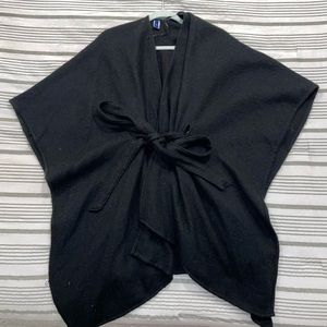 Wool Tie Poncho